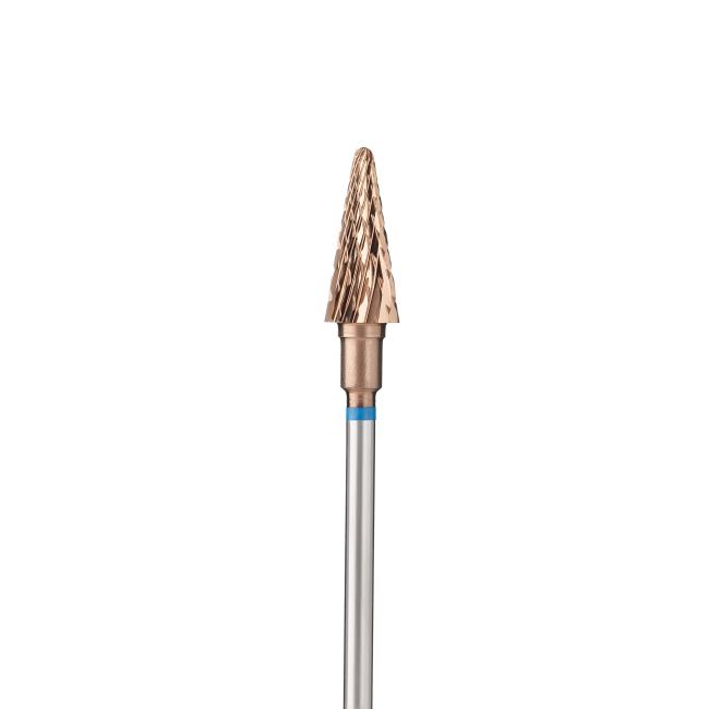 Hard-alloy cone-shaped drill bit 266 RSG-266X HP.060 (d = 6.0 mm, medium abrasive, gold titanium coating)